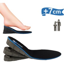 Magic Foot +7 cm Boy Uzatıcı Tabanlık Geliştirilmiş Özel Üretim Gizli Topuk Yükseltici