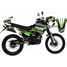 Kaly Mondial X-Treme Max 150 Fox Design Sticker Set Yeşil-Beyaz