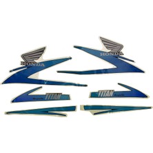 Kaly Honda Titan 2000 Siyah Etiket Takımı Orjinal