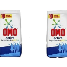 Omo Active Toz Çamaşır Deterjanı Beyazlar ve Renkliler Fırsat Paket 10 kg + 10 kg