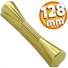 Badem10 Malta Mobilya Dolap Kapak Çekmece Kulpu Gold Altın Plastik Kulp 128 Mm
