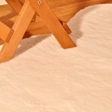 Tappeto Rex Tavşanı Dekoratif Çift Kafa Peluş Post Krem (Tüy Yüksekliği 22 Mm)