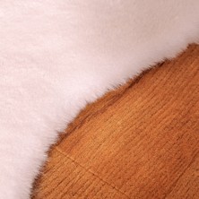 Tappeto Rex Tavşanı Dekoratif Çift Kafa Peluş Post Beyaz (Tüy Yüksekliği 22 Mm)