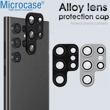 Microcase Samsung Galaxy S23 Ultra Alüminyum Lens Koruma Halkası - AL3561