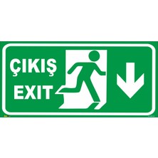 Exıt Çıkış (Aşağı Yön) Levhası