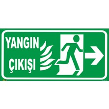 Yangın Çıkışı (Sağ Yön) Levhası