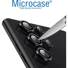 Microcase Samsung Galaxy S22 Ultra Kamera Camı Lens Koruyucu Halka Set - AL8114