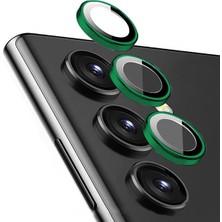 Microcase Samsung Galaxy S23 Plus Kamera Camı Lens Koruyucu Halka Set - AL8114