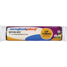 Newtechplast Büyük Boy Çöp Torbası Siyah 65 x 80 cm 10 Adet