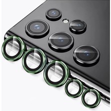 Microcase Samsung Galaxy S22 Ultra Kamera Camı Lens Koruyucu Halka Set - AL8114