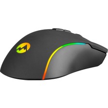 Everest SM-GX21 Starty RGB Oyuncu Mouse Örgü Kablolu 6400 DPI 7tuşlu Makrolu Mouse