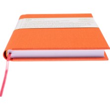 BİDEFTER Noktalı Defter - %100 El Yapımı, El Dikişi (İplik Dikiş) Özel Tasarım – 1 Sınıf Viskon Kumaş ile ciltlenmiştir. “Benzersiz Ürün” A/5 Turuncu