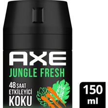 Axe Erkek Sprey Deodorant Jungle Fresh 48 Saat Etkileyici Koku 150 ml