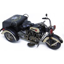 Evim Tatlı Evim Nostaljik Patrol Metal Motosiklet Büyük Boy 38CM
