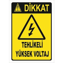 Tehlikeli Yüksek Voltaj Levhası Elk 019