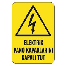 Elektrik Pano Kapaklarını Kapalı Tut Levhası Elk 015
