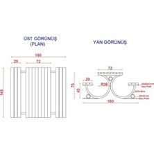 Oser Dış Ticaret Piknik Masası (Metal Ayaklı) 145(L)X160(W)X75(H)