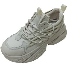 Guja Krem Bej Kadın Sneaker Spor Ayakkabı