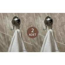 Evistro Krom Vakumlu Banyo Havlu Askısı 2 Adet Gönderilir