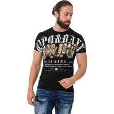 Cipo & Baxx CT714 Gang Style Basic Siyah Tişört
