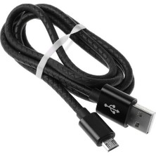 Mükemmel Performans Tpe Micro USB Senkronizasyon Veri Şarj Kablosu Kablosu Android Siyah (Yurt Dışından)