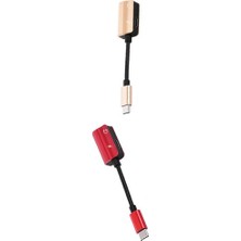 2x Tipi C Ses Kablosu Adaptörü 3.5mm Jak 2 1 Ses USB C Kulaklık (Yurt Dışından)