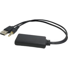 2-In-1 Otomatik Radyo USB Bluetooth Adaptörü Stereo Kablosuz Ses Tel Aux USB (Yurt Dışından)