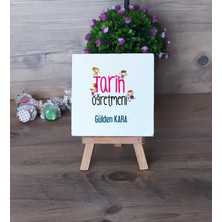 Hedizu Kişiye Özel Tarih Öğretmeni Dekoratif Taş Baskı Öğretmenler Günü Hediyesi