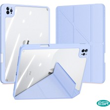 ESR Apple iPad Pro 12.9 2022 6. Nesil Yatay ve Dikey Katlanabilen Uyku Modlu Kalemlikli Clemon Kılıf A2766 A2436 A2437 A2436 Seri