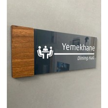 Dekokonsept Smartad Wooden Serisi Yemekhane Kapı Isimliği Wsym0