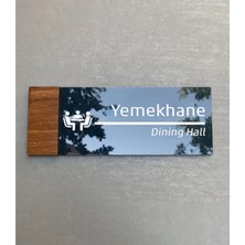 Dekokonsept Smartad Wooden Serisi Yemekhane Kapı Isimliği Wsym0