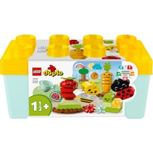 LEGO® DUPLO® İlk Organik Bahçe 10984 - 18 Ay ve Üzeri Küçük Çocuklar için Meyve, Sebze ve Hayvanlar İçeren, Bahçıvanlığı Öğreten Yaratıcı Oyuncak Yapım Seti (43 Parça)