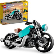 LEGO Creator Klasik Motosiklet 31135 - 8 Yaş ve Üzeri Çocuklar için Sokak Motosikleti ve Dragster Modelleri İçeren Yaratıcı Oyuncak Yapım Seti (128 Parça)