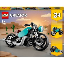 LEGO Creator Klasik Motosiklet 31135 - 8 Yaş ve Üzeri Çocuklar için Sokak Motosikleti ve Dragster Modelleri İçeren Yaratıcı Oyuncak Yapım Seti (128 Parça)