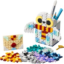 LEGO DOTS Hedwig# Kalemlik 41809 - 6 Yaş ve Üzeri Harry Potter# Hayranları ve Yaratıcı Çocuklar için Baykuş Hedwig# İçeren Kendin Yap Dekoratif Masa Seti (518 Parça)