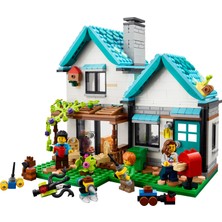 LEGO Creator Şirin Ev 31139 - 8 Yaş ve Üzeri Çocuklar için Aile Evi, Kanal Evi ve Göl Evi İçeren Yaratıcı Oyuncak Yapım Seti (808 Parça)