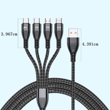 Gemisii Bir Trek Dört 6A Veri Kablosu 66W Hızlı Şarj Kablosu (Yurt Dışından)