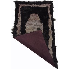 Dericibey Krem ve Siyah Toskana Seccade 80 x 120 cm