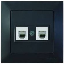 Mutlusan Candela Siyah Renk Nümeris Rj-11 Telefon Prizi