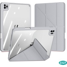 ESR Apple iPad Pro 12.9 2022 6. Nesil Yatay ve Dikey Katlanabilen Uyku Modlu Kalemlikli Clemon Kılıf A2766 A2436 A2437 A2436 Seri