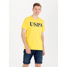 U.S. Polo Assn. Bisiklet Yaka Koyu Sarı Erkek T-Shirt GeartIY023