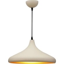 Demet Habek My Lights Mylights Retro Rustik Modern Spor Metal Krem Sarkıt  Avize 35 cm