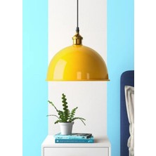 Demet Habek My Lights Mylights  Sarı Modern Spor Metal Sarkıt Avize Mutfak Avize