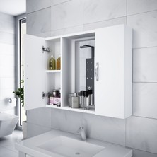 Alesta Life Aynalı Banyo Dolabı Beyaz