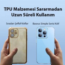 Baseus 03.mm Apple iPhone 14 Pro 6.1 Koruyucu Şeffaf Silikon Kılıf, Sararmaz Darbe Emici, Kamera Koruyucu