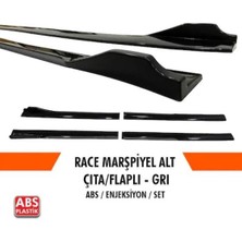 Oto Çizgi Üniversal Piano Black Gri Renkli Kulaklı Flaplı Marşpiyel Lipi (G