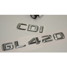 Dk Benz Gl 420 Cdi Bagaj Krom Metal 3m 3D Yazı Logo