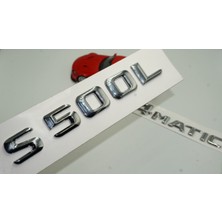 Dk Benz S500L 4matic Bagaj Krom Metal 3m 3D Yazı Logo
