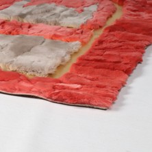 Dericibey Gold Varaklı Cami Desenli Kırmızı Rex Seccade 80 x 120 cm