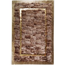 Dericibey Gold Varaklı Kahverengi Toskana Halı 80 x 150 cm